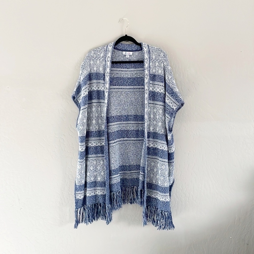 🌿Final Sale d&co. Knit Fringe Trim Sweater Cardigan‎